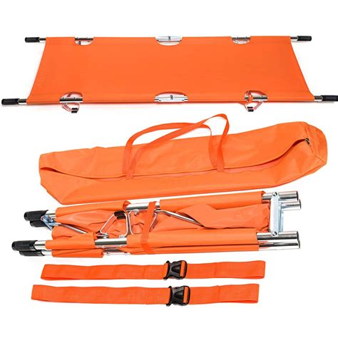 oxford fabric foldable aluminum alloy stretcher|folding aluminum stretcher.